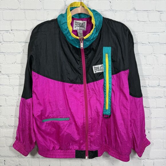 Everlast Sweaters - Vintage 90's Everlast Jacket Women Large Vibrant Multicolor Windbreaker Y2K